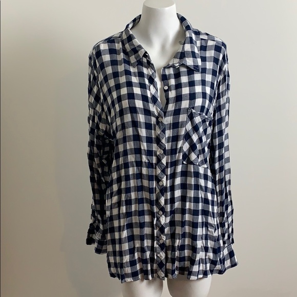 Reaction by Kenneth Cole buffalo plaid navy check - Picture 1 of 11